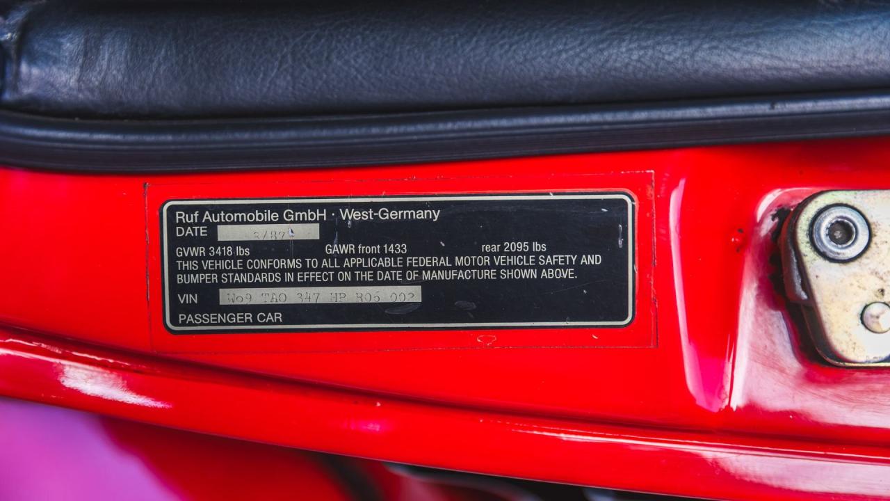 1987 Ruf BTR Slantnose Coupe