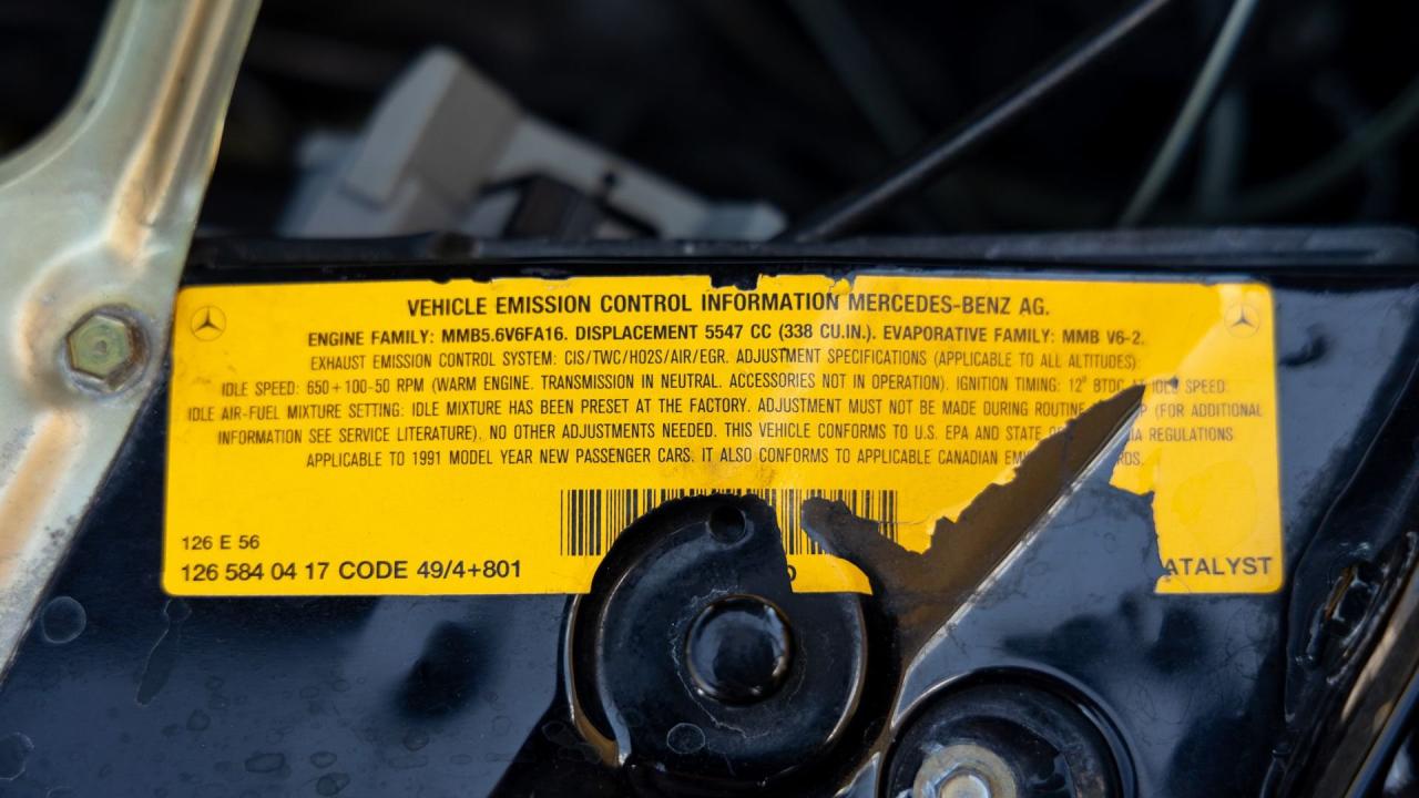 1991 Mercedes - Benz 560 SEC