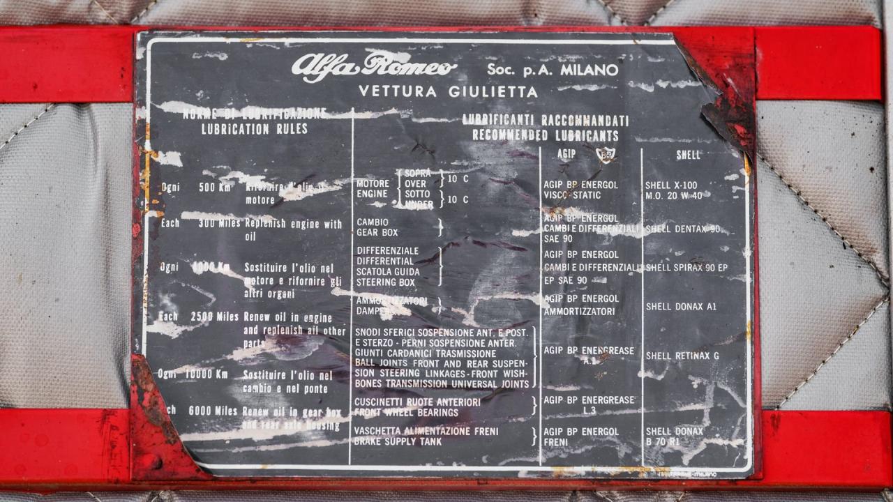 1961 Alfa Romeo Giulietta Spider