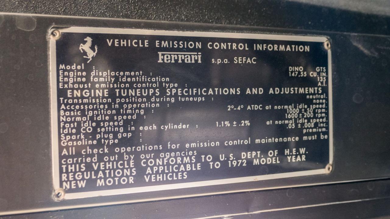 1973 Ferrari Dino 246 GTS