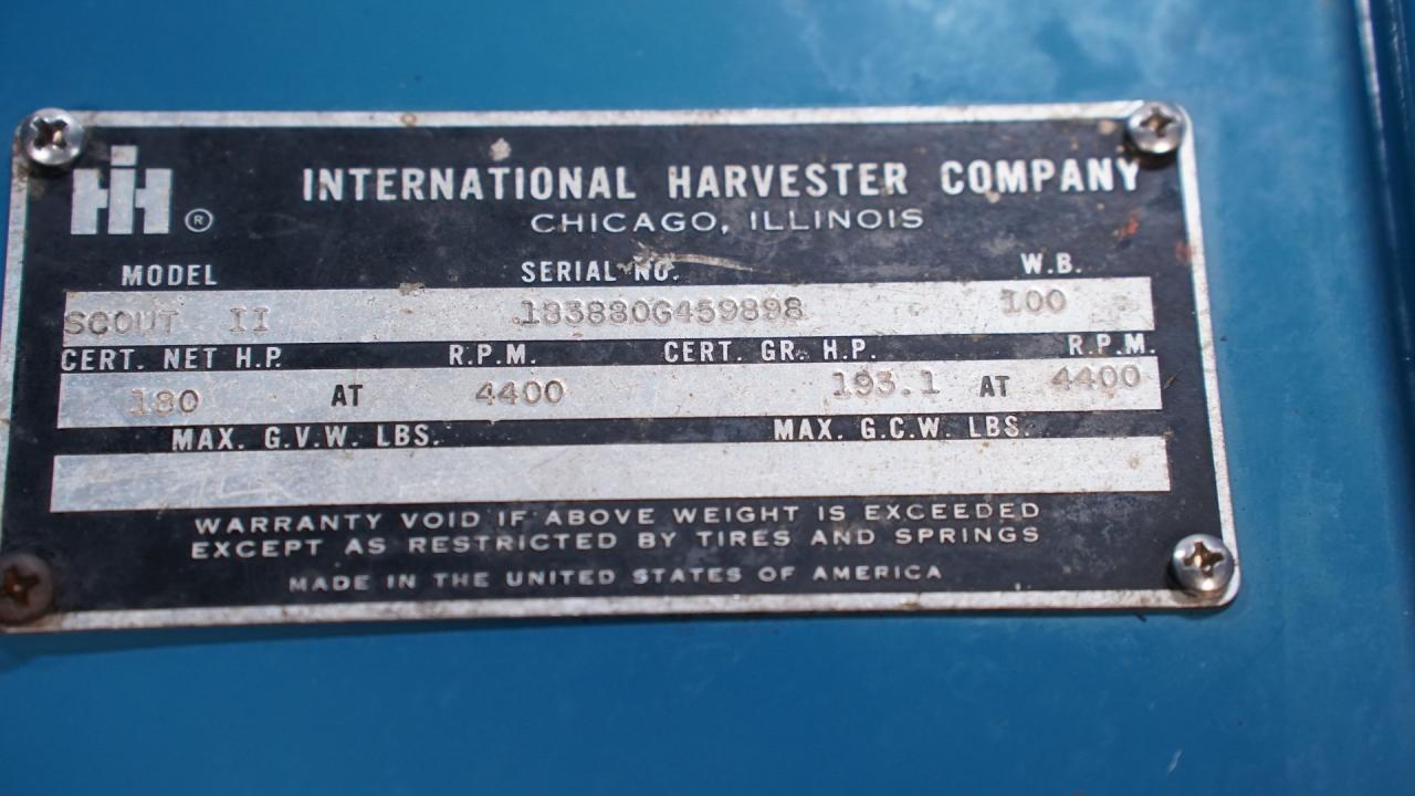 1971 International Scout II 4x4