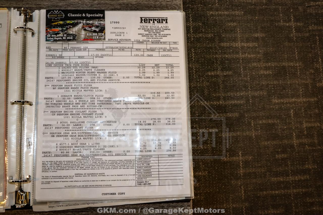 1986 Ferrari 328 GTS