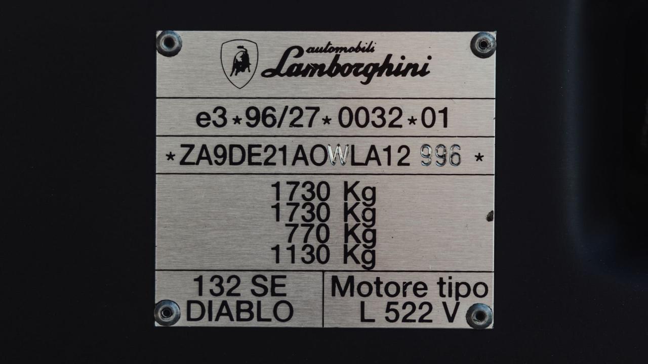 1999 Lamborghini Diablo SV