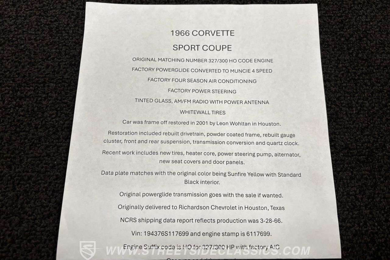 1966 Chevrolet Corvette Coupe