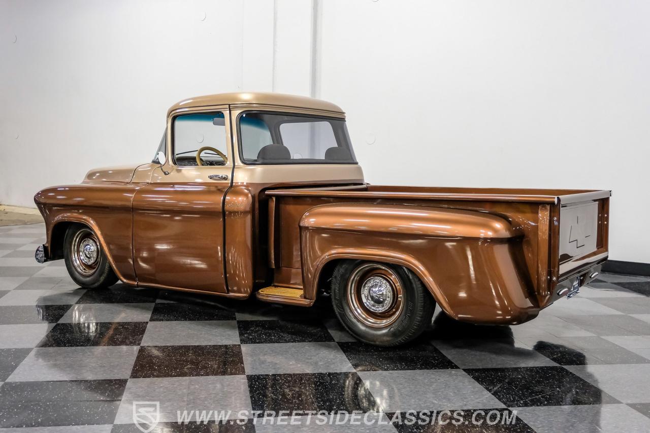 1955 Chevrolet 3100 Apache &amp; Custom Motorcycle Trailer