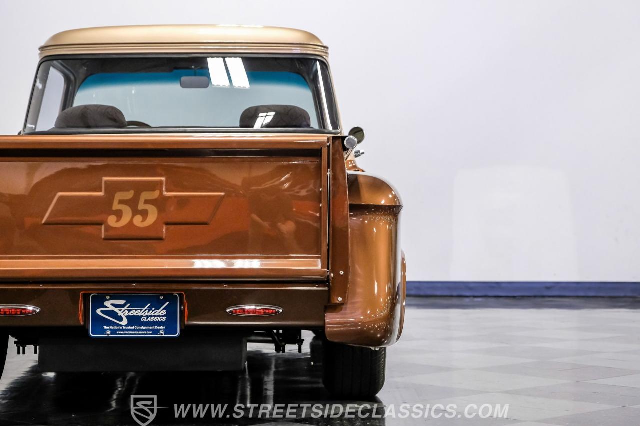 1955 Chevrolet 3100 Apache &amp; Custom Motorcycle Trailer