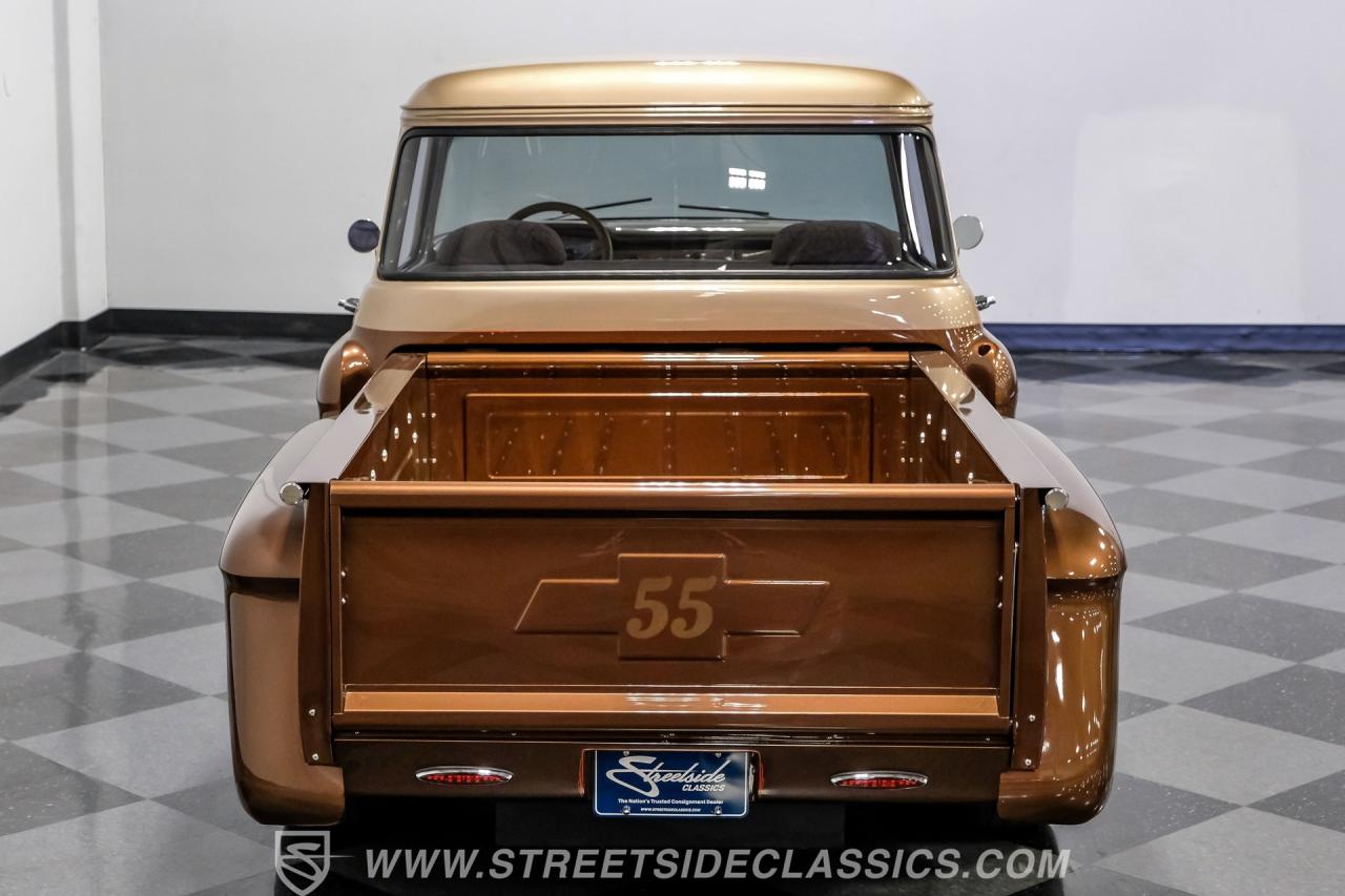 1955 Chevrolet 3100 Apache &amp; Custom Motorcycle Trailer