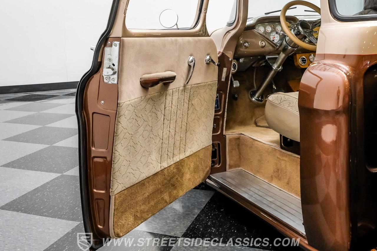 1955 Chevrolet 3100 Apache &amp; Custom Motorcycle Trailer