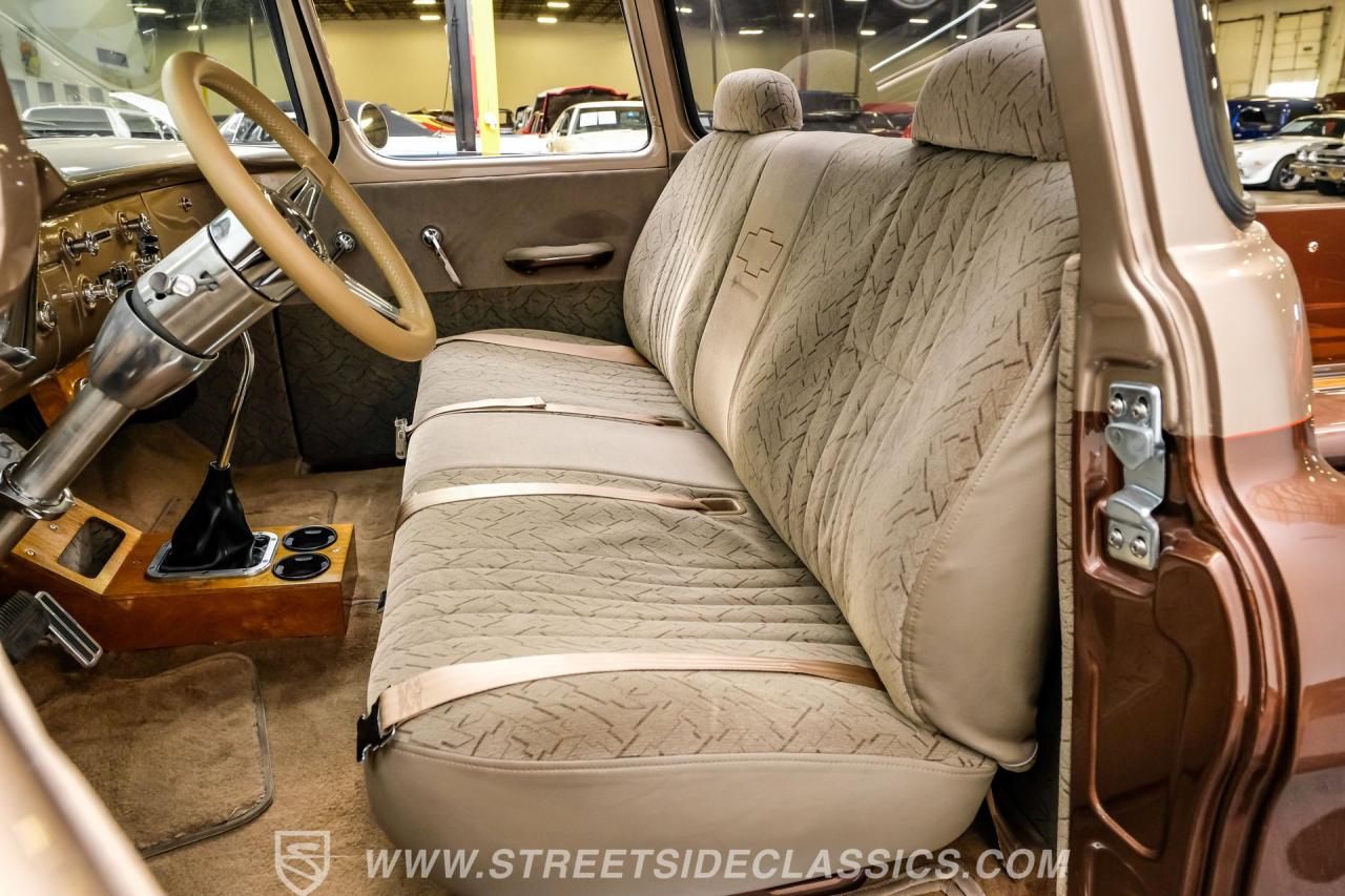 1955 Chevrolet 3100 Apache &amp; Custom Motorcycle Trailer