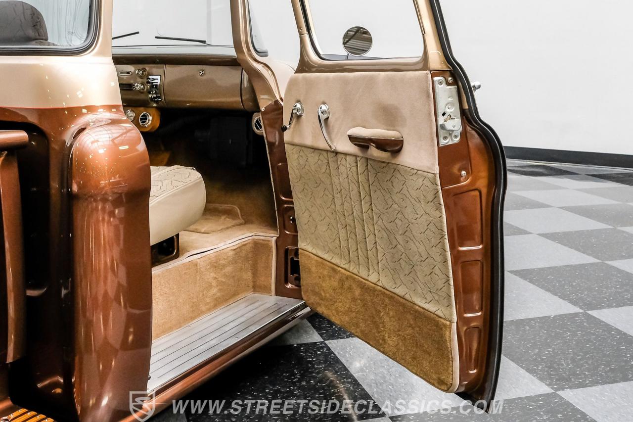 1955 Chevrolet 3100 Apache &amp; Custom Motorcycle Trailer