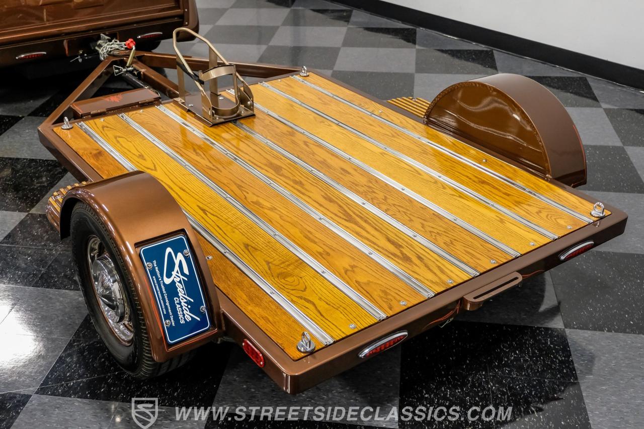 1955 Chevrolet 3100 Apache &amp; Custom Motorcycle Trailer