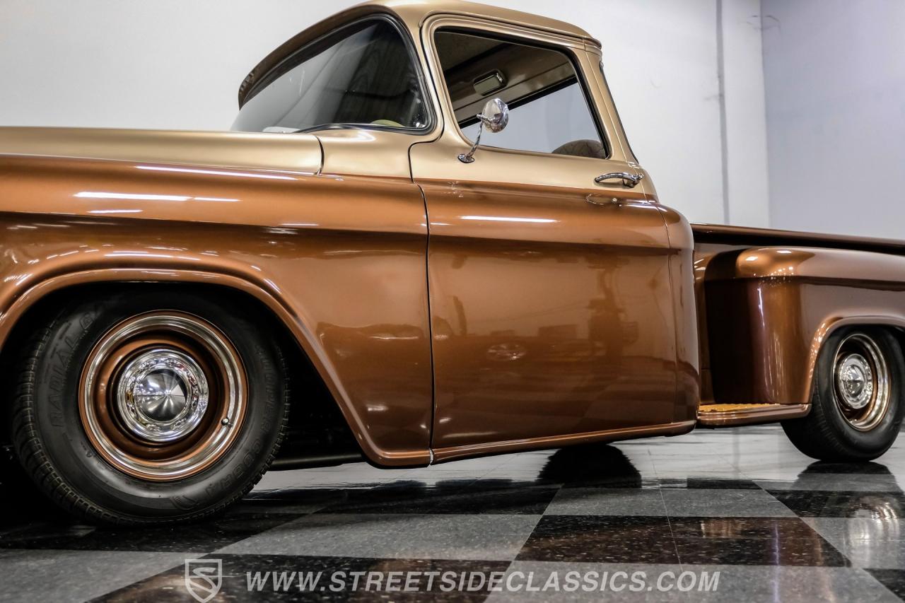 1955 Chevrolet 3100 Big Window w/ Custom Motorcycle Trailer