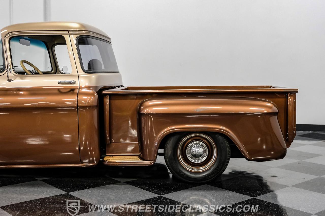 1955 Chevrolet 3100 Big Window w/ Custom Motorcycle Trailer