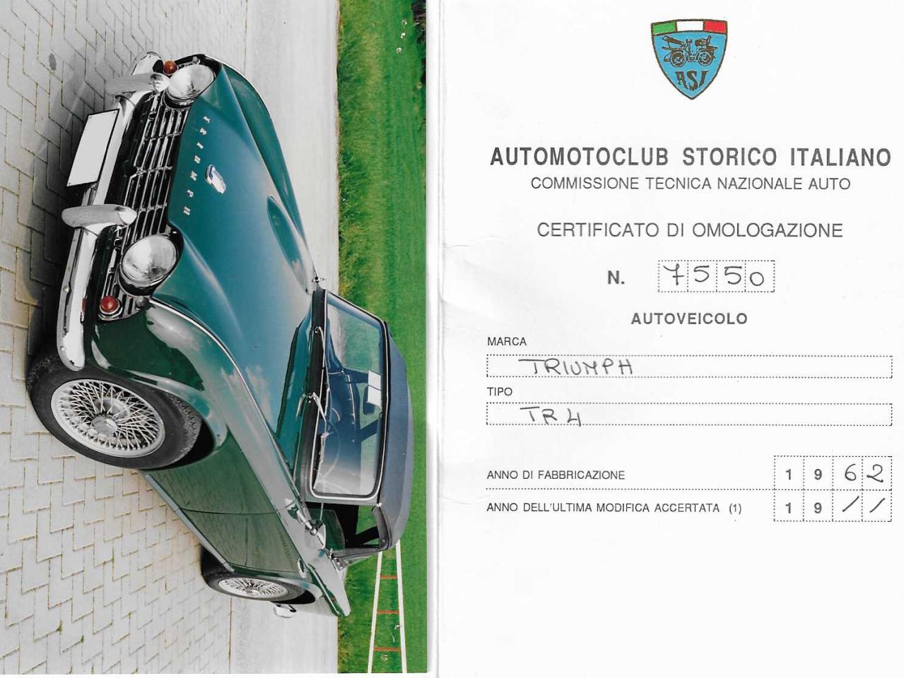 1962 Triumph TR4