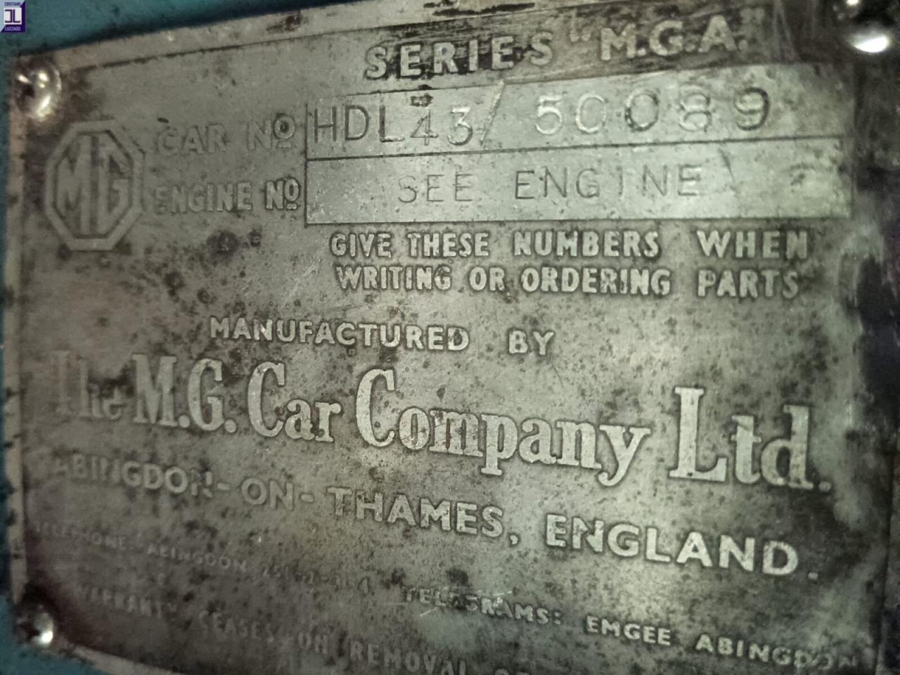 1958 MG A 1500 ROADSTER