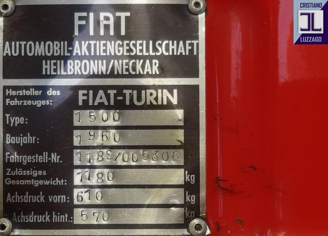 1960 Fiat 1500 OSCA CABRIOLET 1960