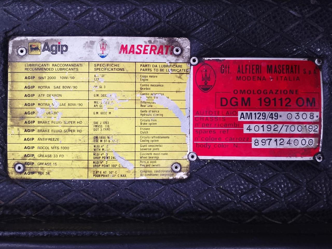 1983 Maserati KYALAMI 4.9