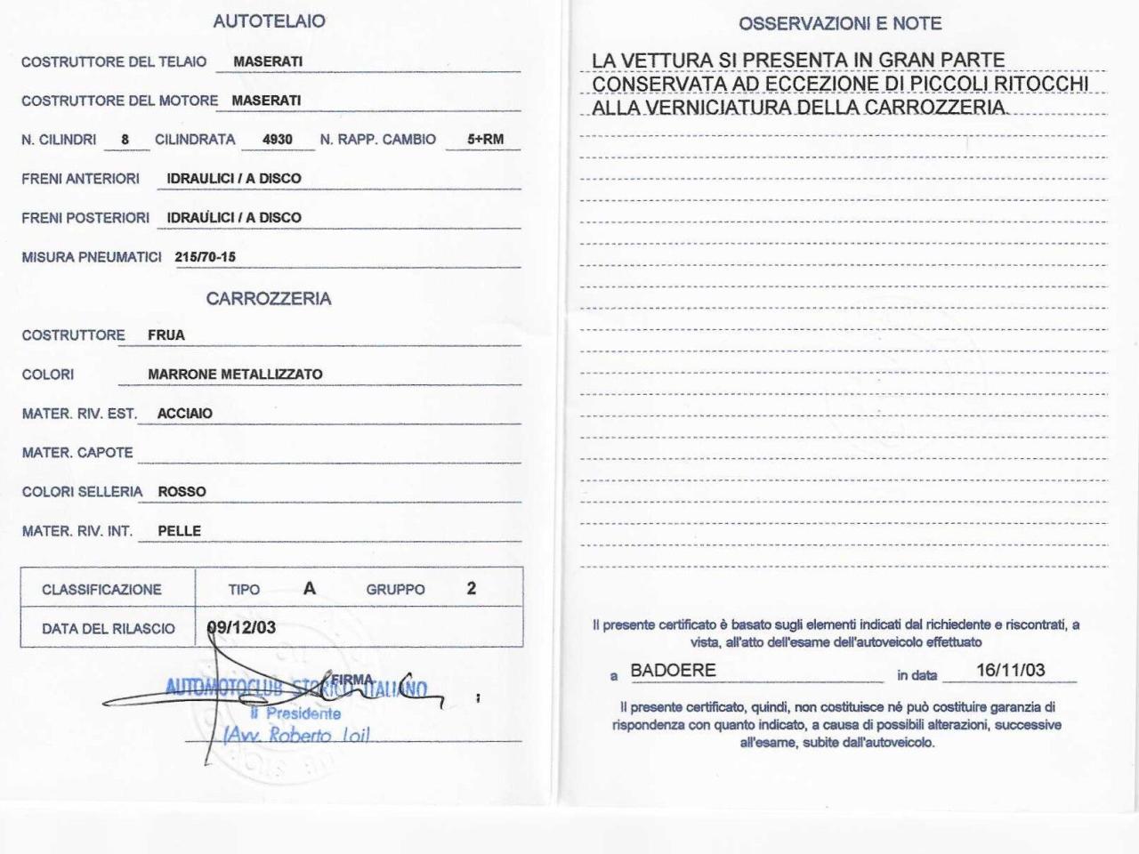 1983 Maserati KYALAMI 4.9