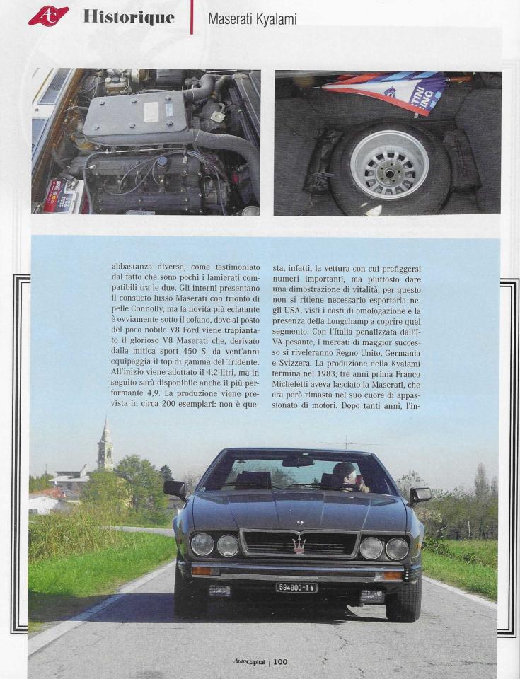 1983 Maserati KYALAMI 4.9