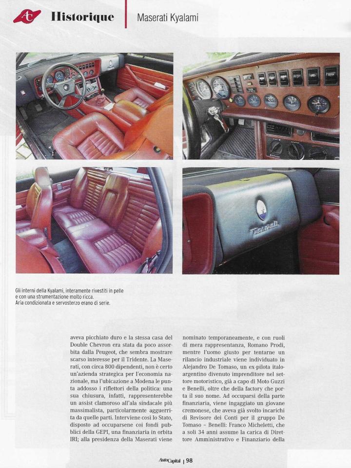 1983 Maserati KYALAMI 4.9