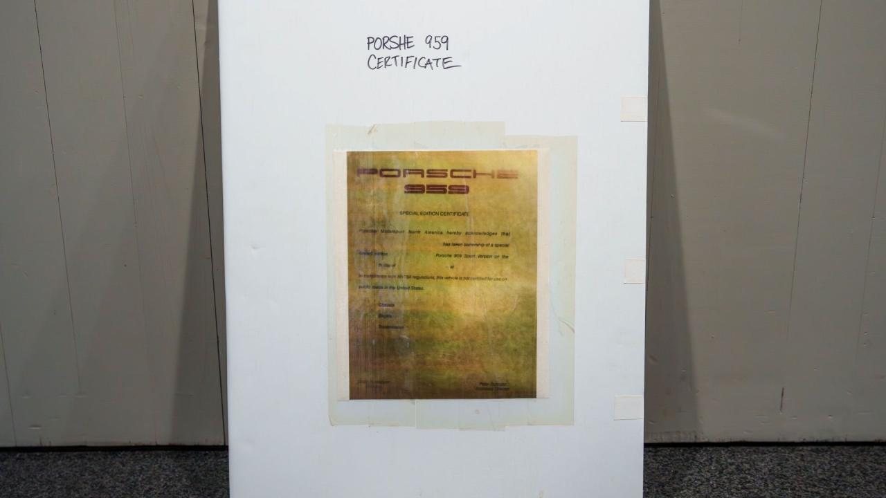 1988 Porsche 959 Sport