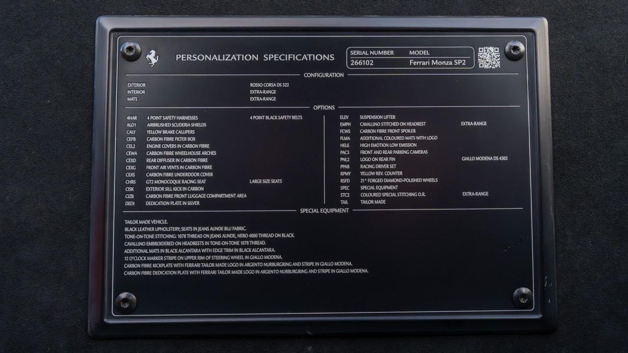 2021 Ferrari Monza SP2