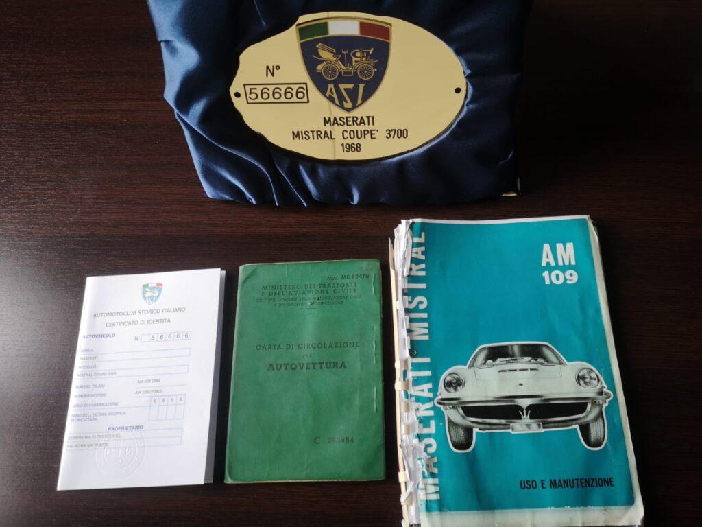 1968 Maserati MISTRAL 3.700