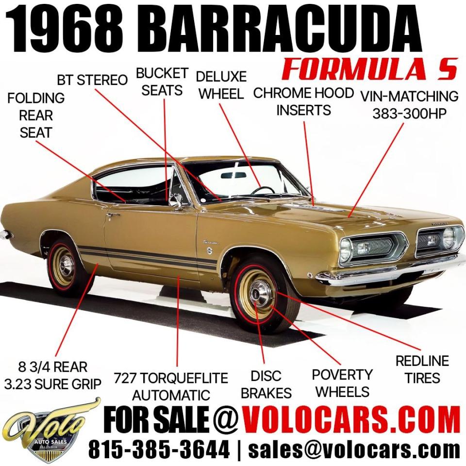 1968 Plymouth Barracuda Formula S