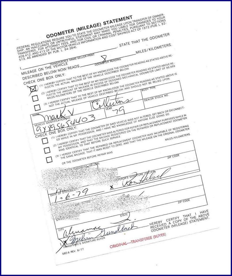 1979 Lincoln Continental MK V Collectors Series