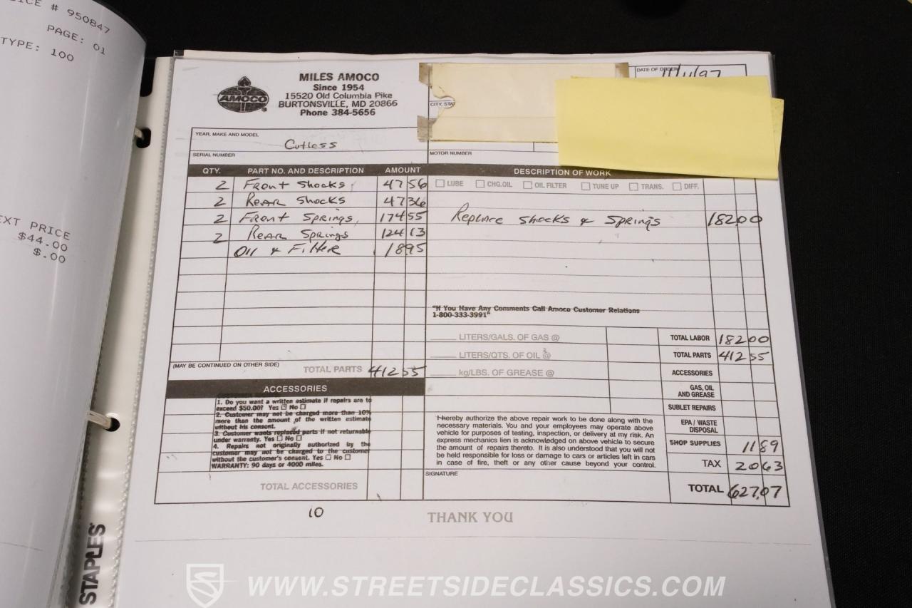 1972 Oldsmobile Cutlass Supreme