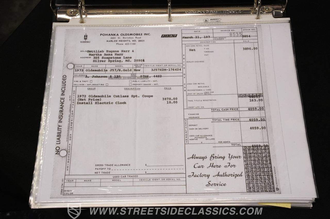 1972 Oldsmobile Cutlass Supreme