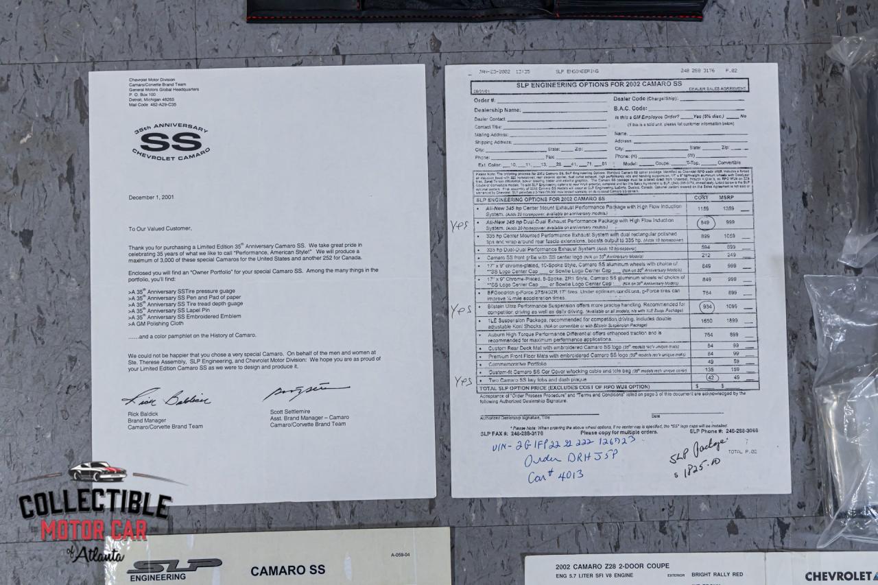 2002 Chevrolet Camaro SS 35th Anniversary