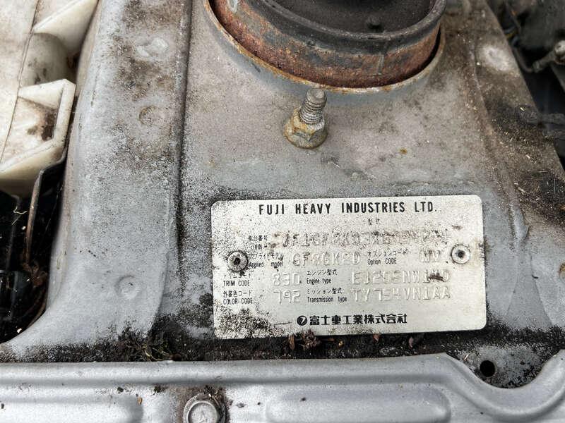 1999 Subaru IMPREZA SPORTSWAGON UK 2000 TURBO