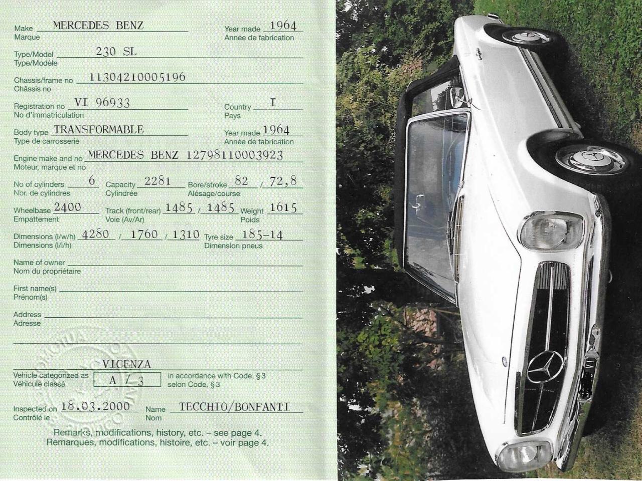 1965 Mercedes - Benz 230 SL PAGODE