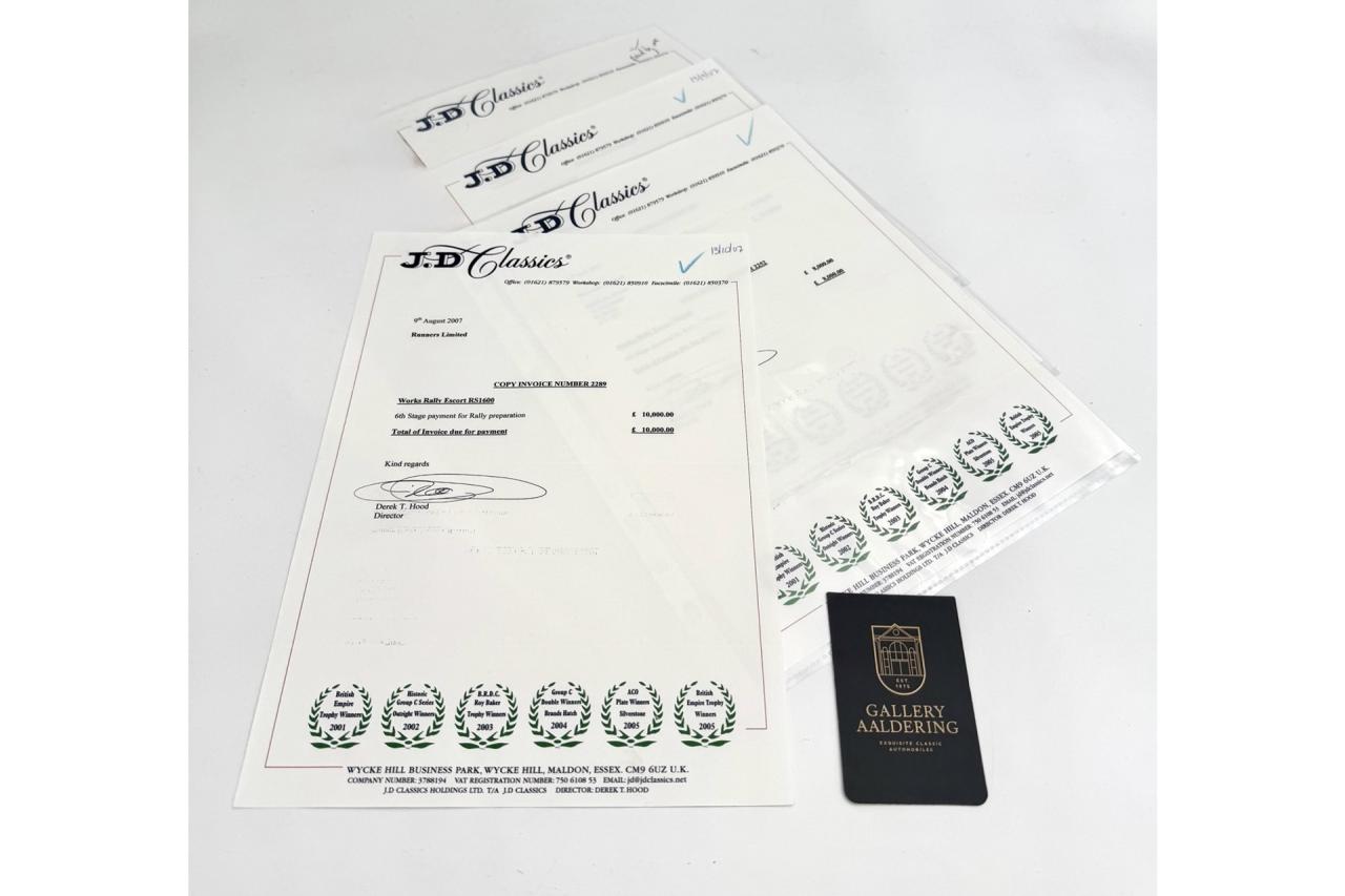 1973 Ford Escort RS1600 Works Rally &ldquo;former Roger Clark - The legendary British rally driver&rdquo;