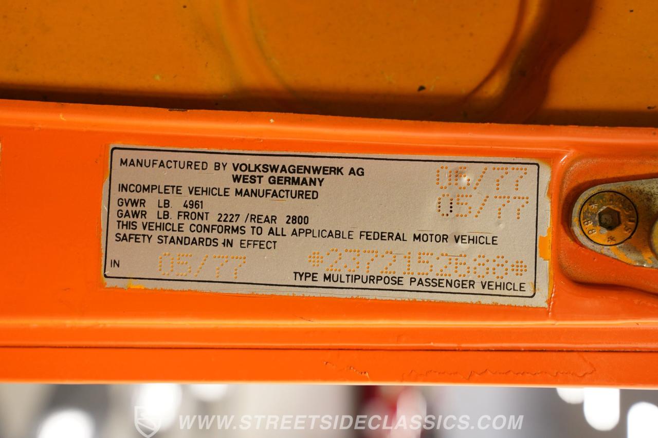 1977 Volkswagen Kombi Van Camper
