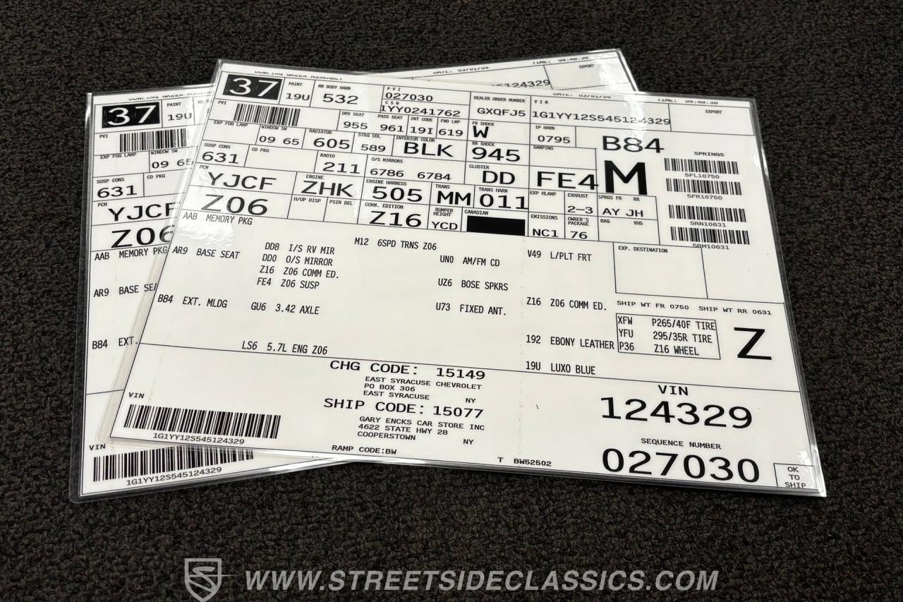 2004 Chevrolet Corvette Z06 Commemorative Edition