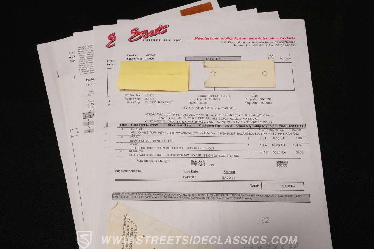 1971 Volkswagen Meyers Manx Dune Buggy SR-2