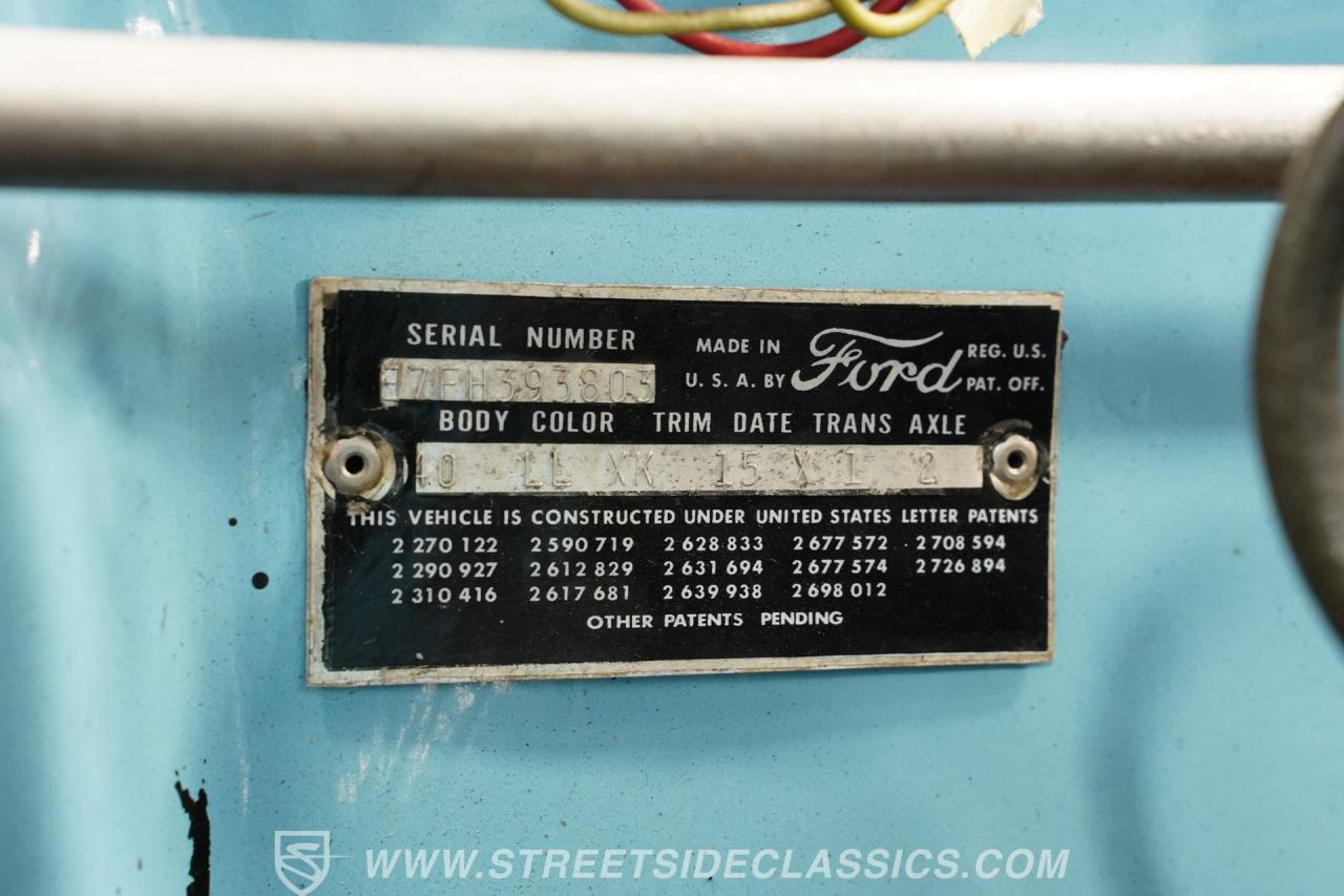 1957 Ford Thunderbird E Code