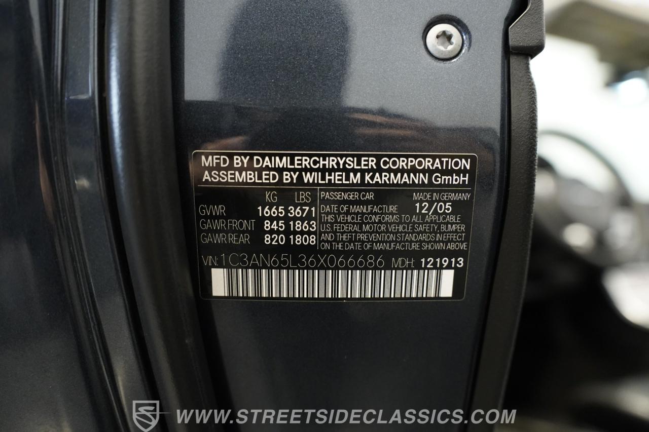 2006 Chrysler Crossfire Limited Roadster