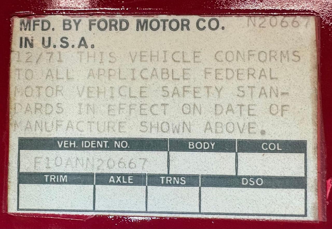 1972 Ford F-100