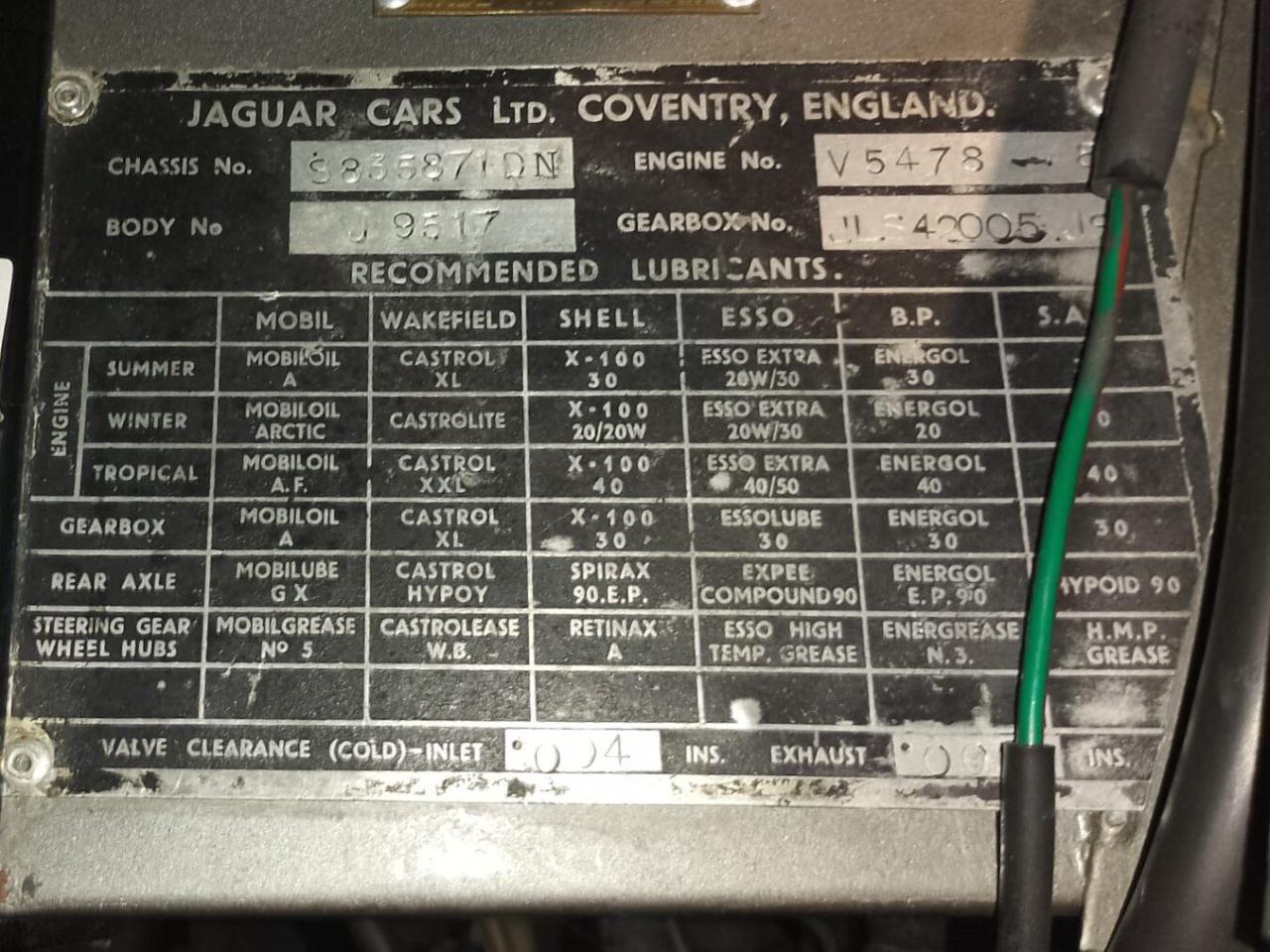 1958 Jaguar XK 150 FHC 3.4 LITRE
