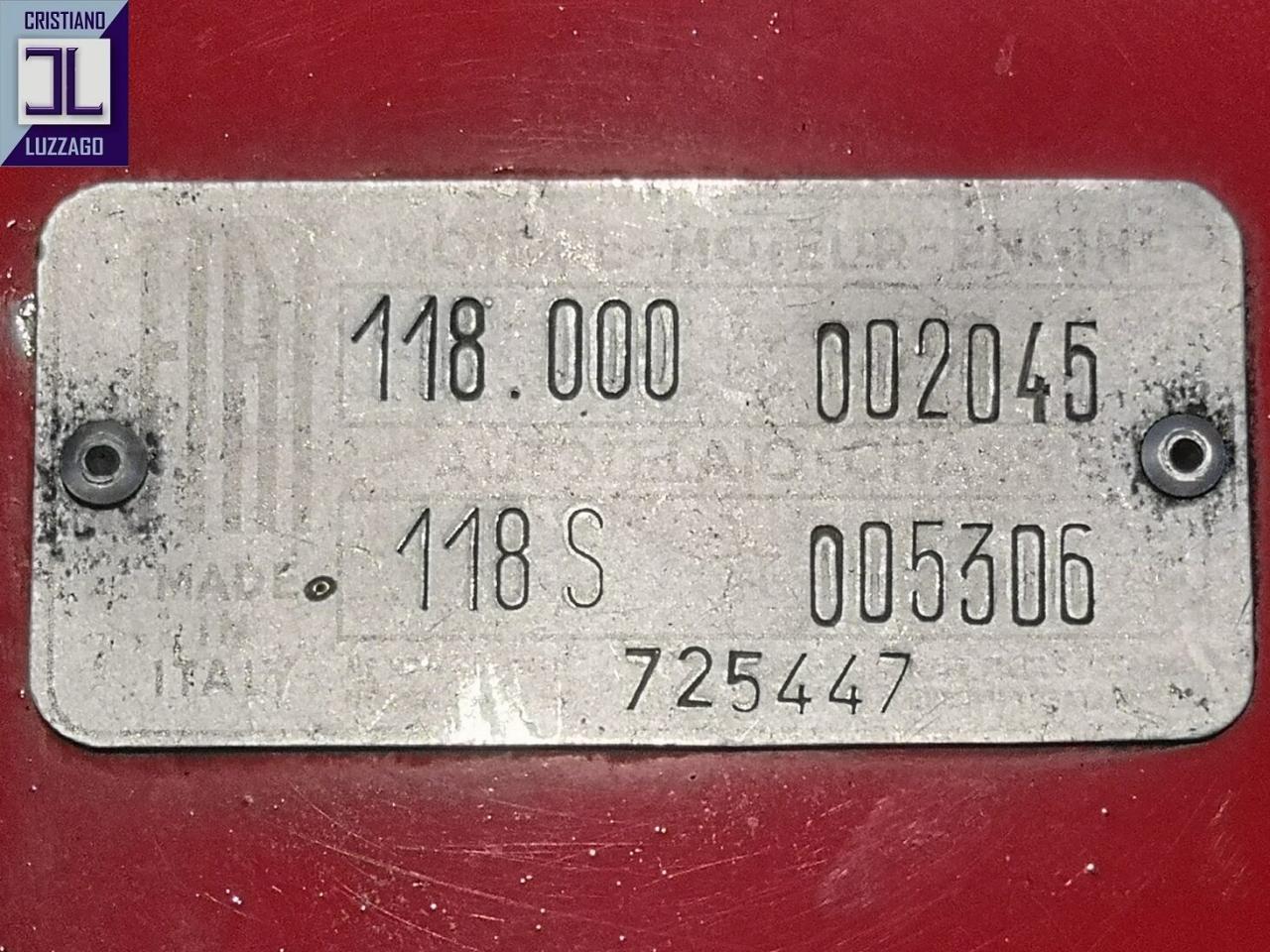 1960 Fiat 1500 OSCA CABRIOLET 1960