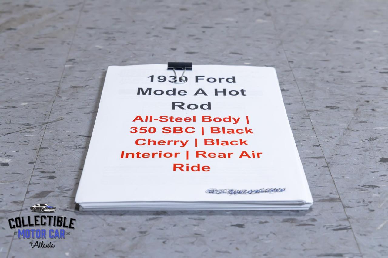 1930 Ford Model A Hot Rod