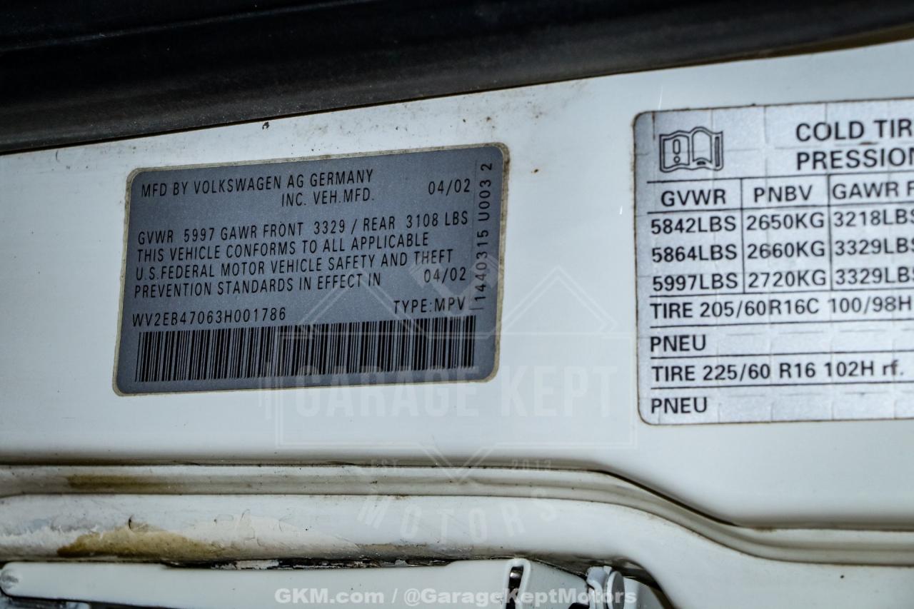 2003 Volkswagen EuroVan