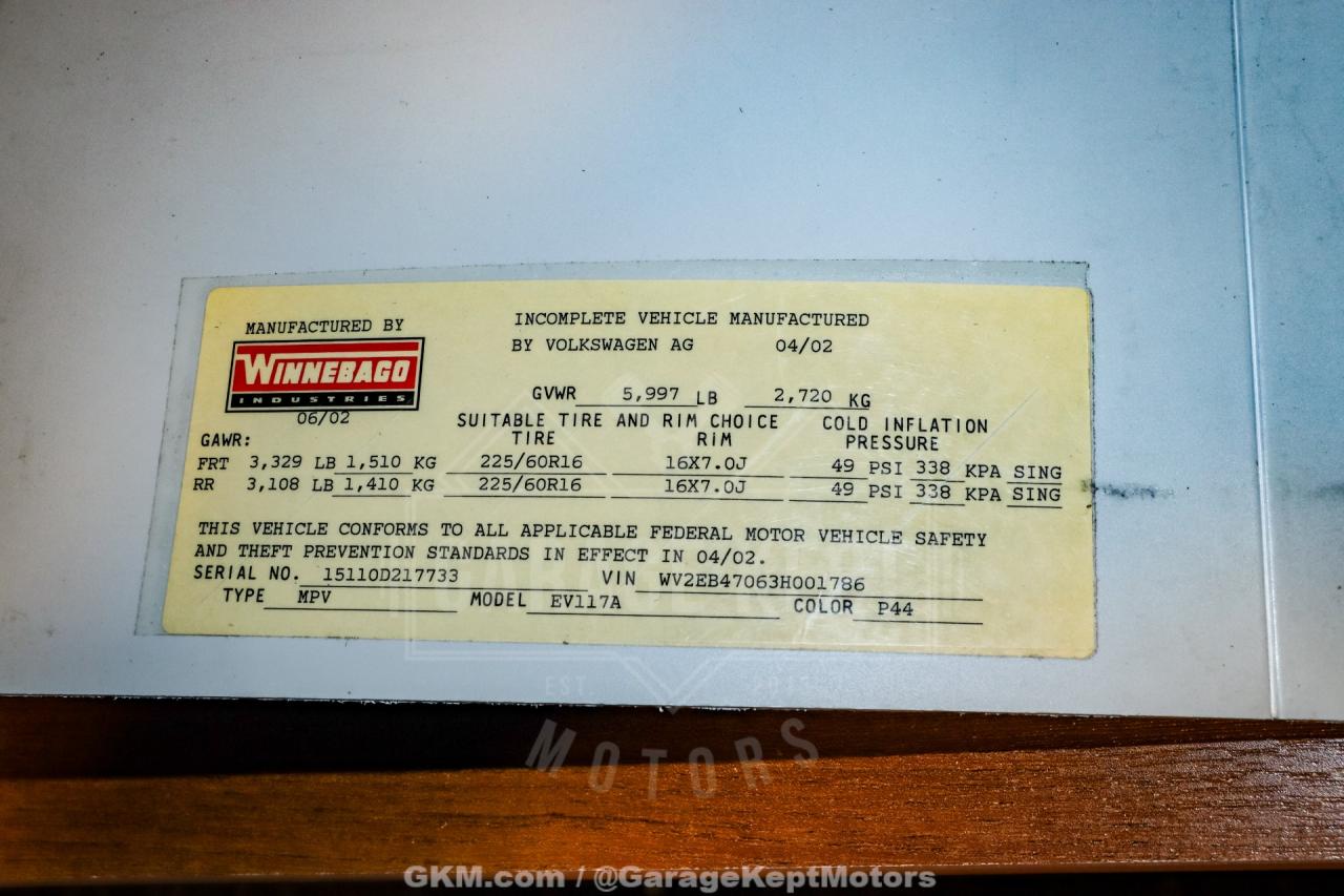 2003 Volkswagen EuroVan