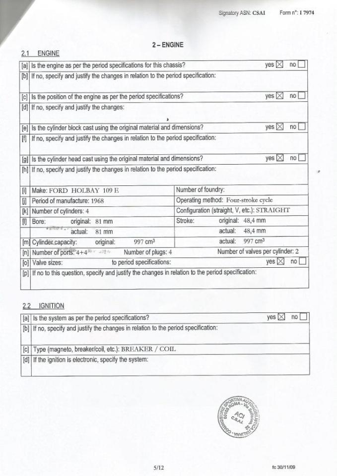 1968 De Sanctis FORMULA 3