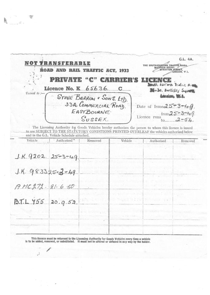 1946 Ford BED OL BD DROPSIDE LORRY