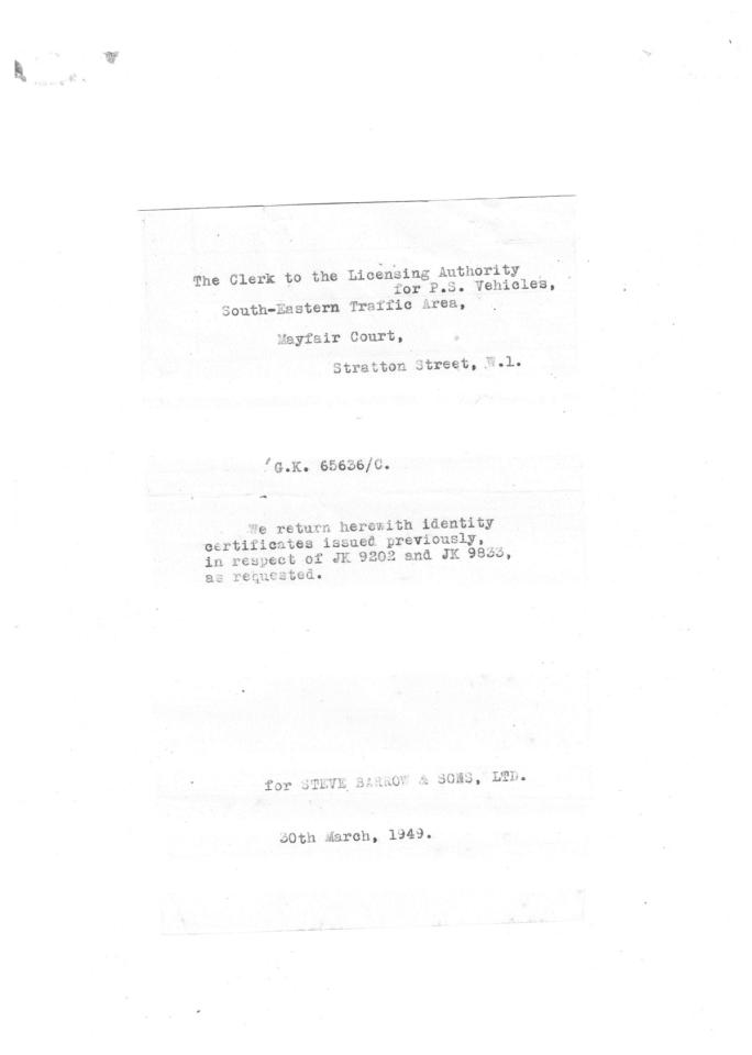 1946 Ford BED OL BD DROPSIDE LORRY