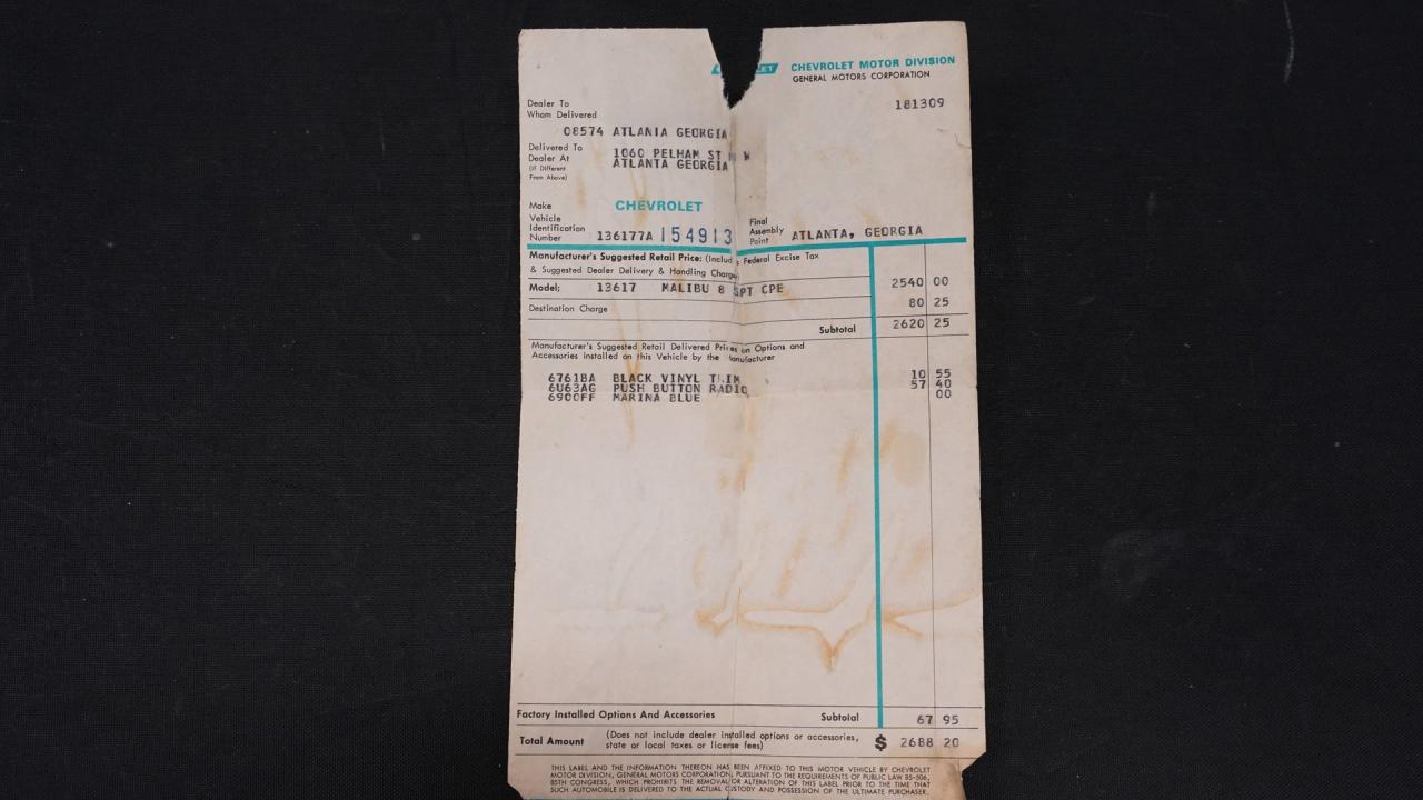 1967 Chevrolet Chevelle SS Tribute